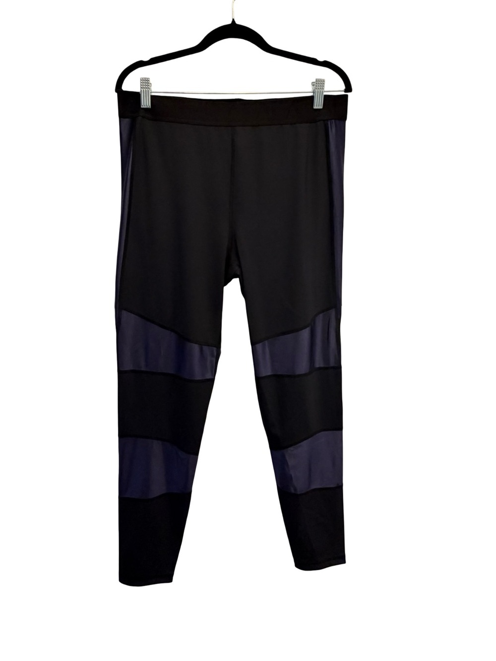 NWT ALALA Black Purple Panel Lightweight Leggings XL